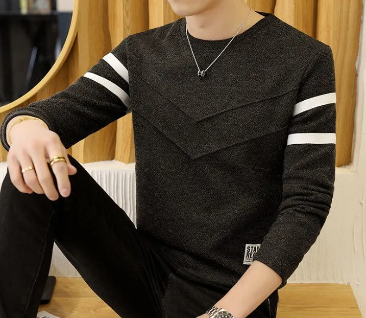 Mens Round Neck Slim Fit Sweater