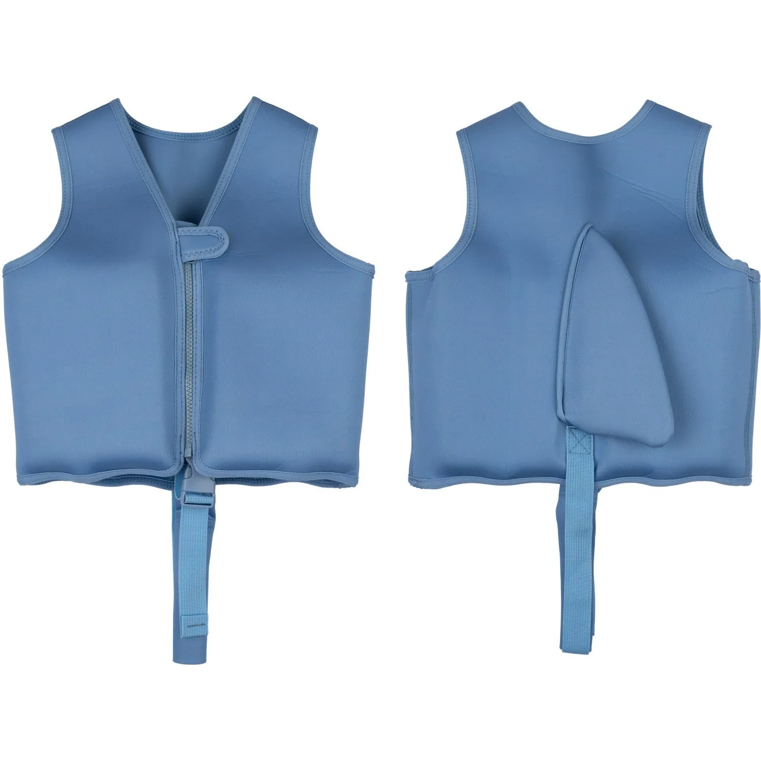 Mikk-Line Swim Vest Solid Faded Denim