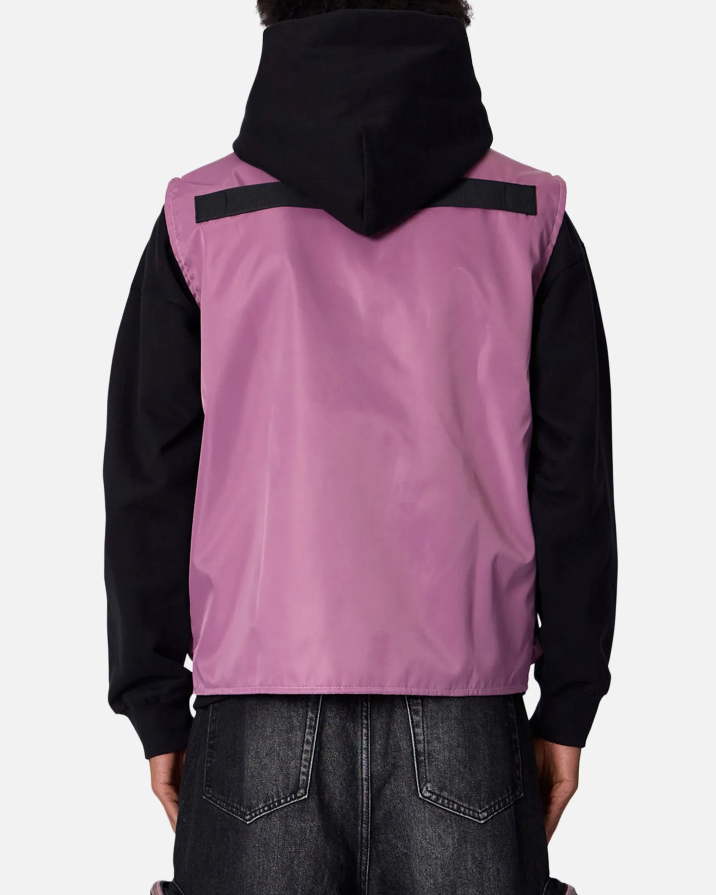 MNML Nylon Utility Vest Pink