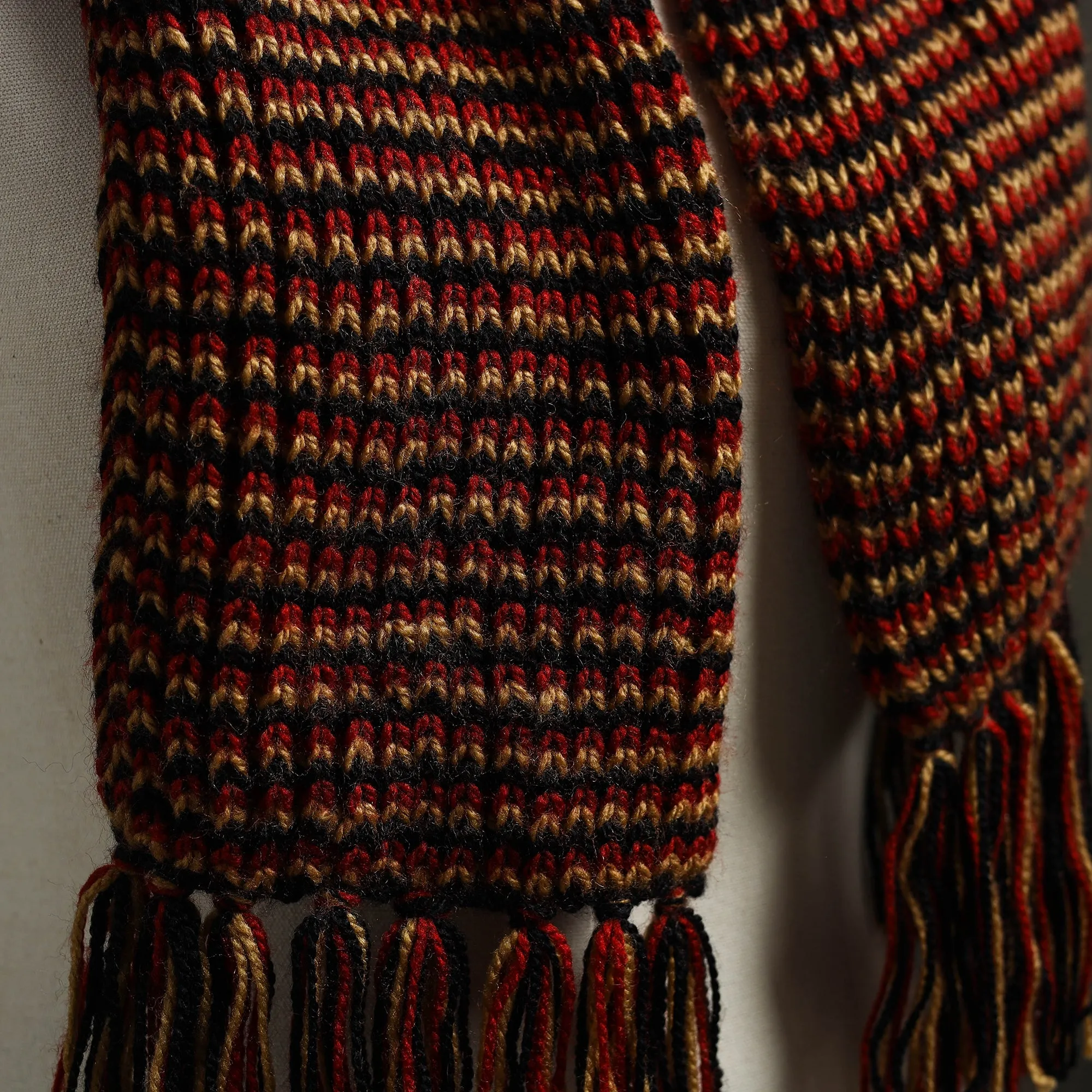 Multicolor - Kumaun Hand Knitted Woolen Muffler 73