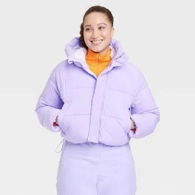 New - Women's Snowsport Puffer Jacket - All in Motion Lilac Purple XL