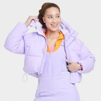 New - Women's Snowsport Puffer Jacket - All in Motion Lilac Purple XL