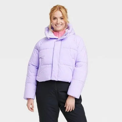 New - Women's Snowsport Puffer Jacket - All in Motion Lilac Purple XL