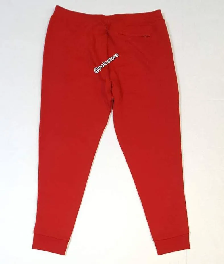 Nwt Polo Ralph Lauren Red Double Knit Pony Joggers