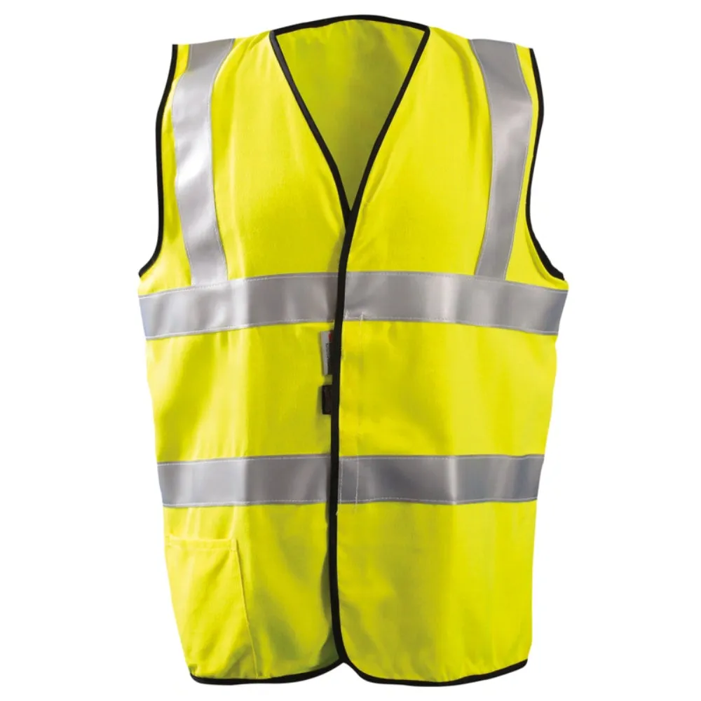 OccuNomix Type R Class 2 Premium Dual Stripe Solid FR Safety Vest - LUX-SSFG/FR