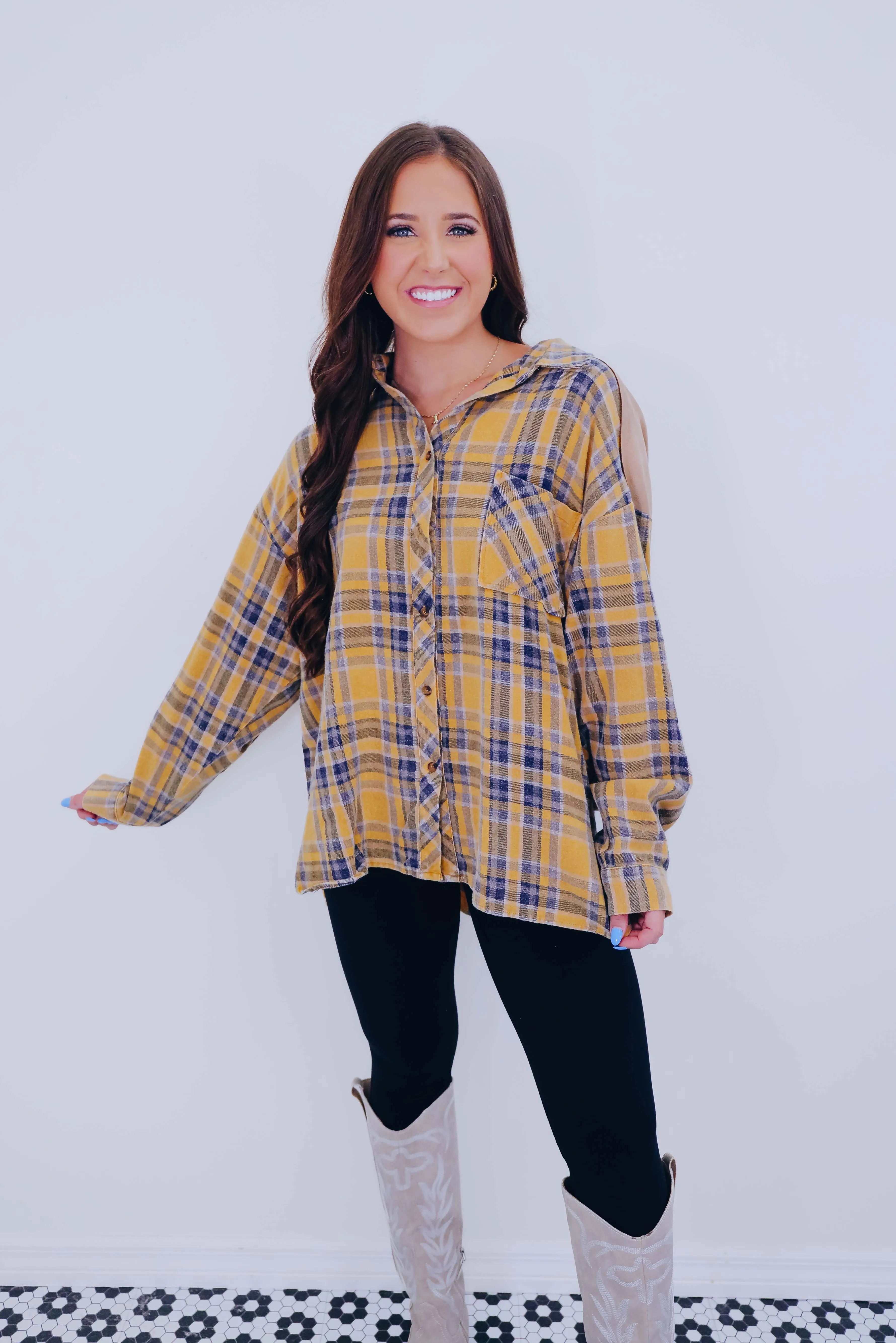 Paloma Plaid Button Up Shacket