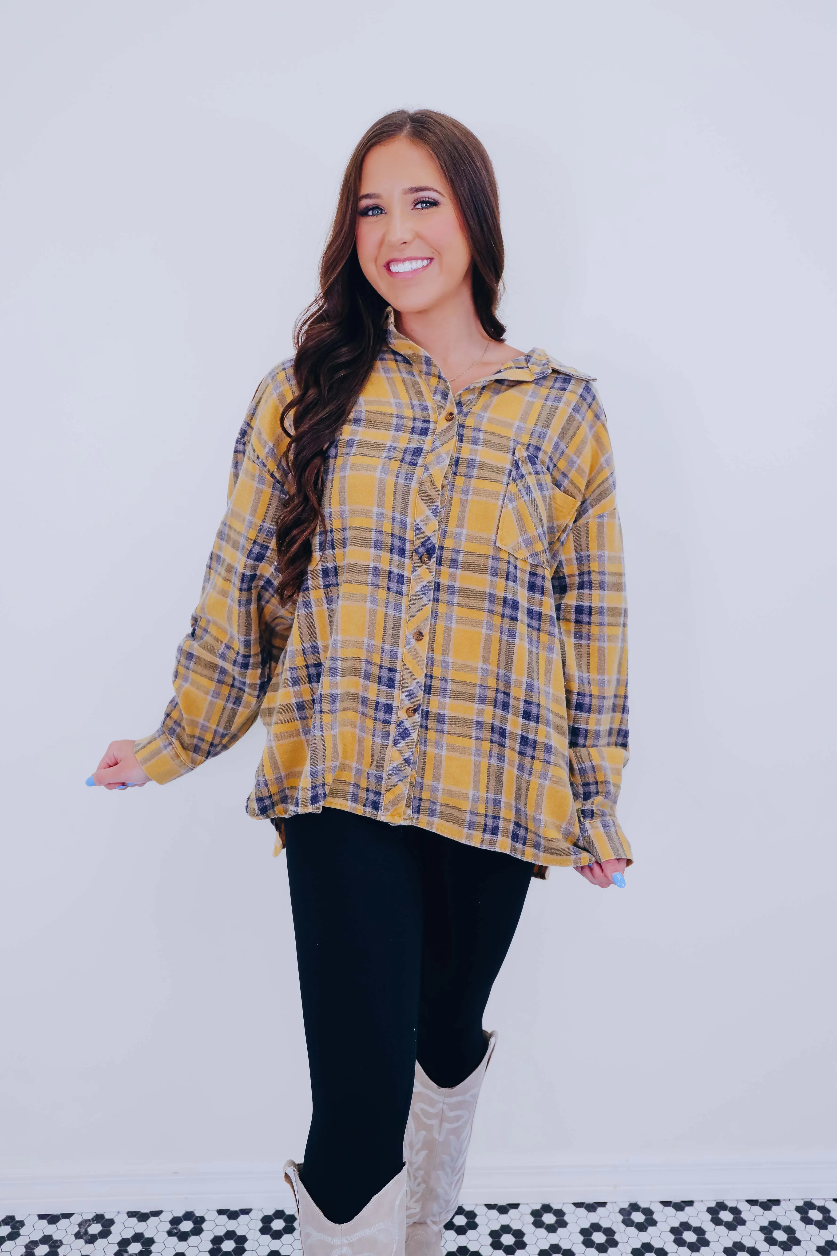 Paloma Plaid Button Up Shacket