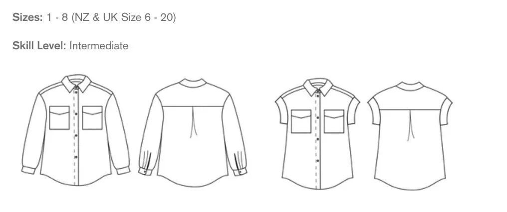 Papercut Patterns, Remy Shirt