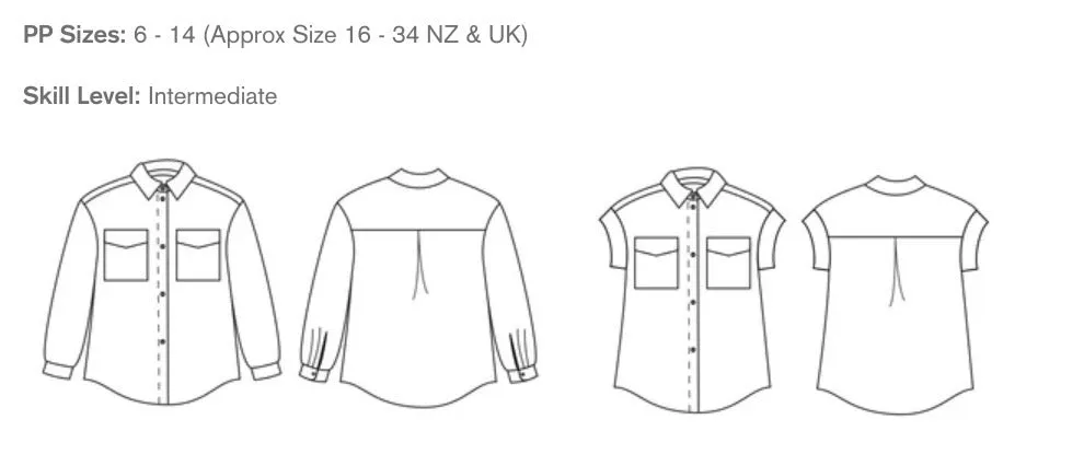 Papercut Patterns, Remy Shirt