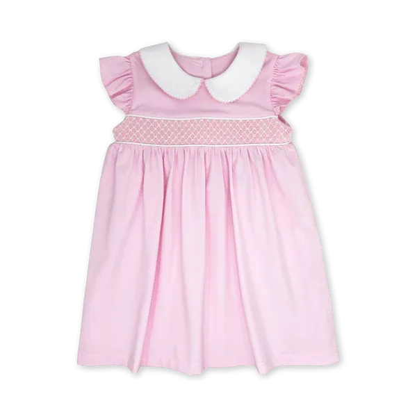 Paradise Pink Smocked Knit Dress