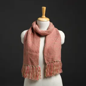 Pink - Kumaun Hand Knitted Woolen Muffler 72