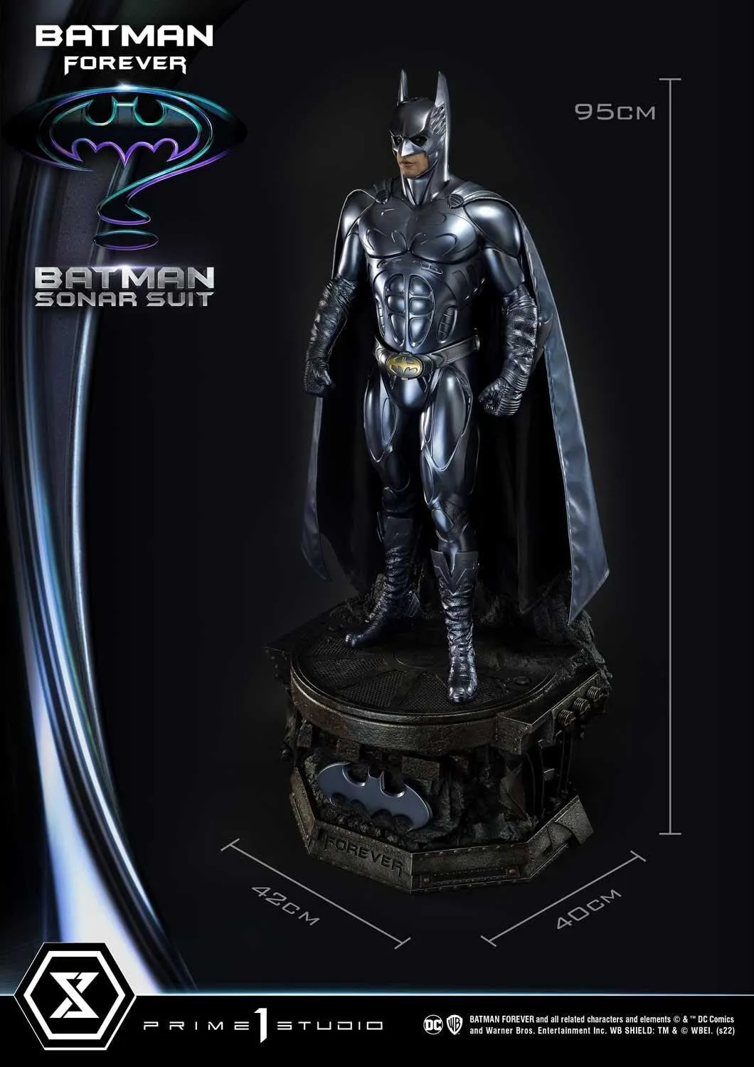 PRE-ORDER: Prime 1 Studio Museum Masterline Batman Forever Batman Sonar Suit Bonus Version 1:3 Scale Statue