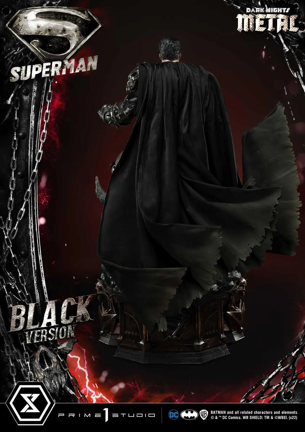 PRE-ORDER: Prime 1 Studio Museum Masterline Dark Nights: Metal (Comics) Superman Black Version Statue