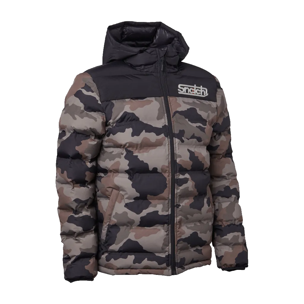 Puffer Jacket Wide Camo Army