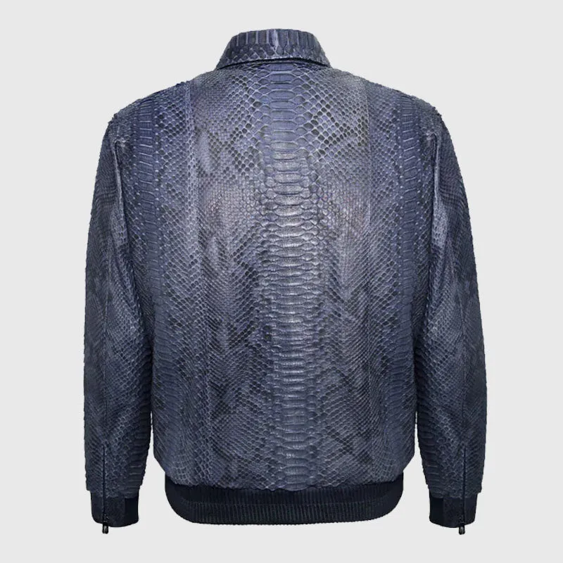 Purchase Best Premium Style Spring Python Leather Flight Jacket