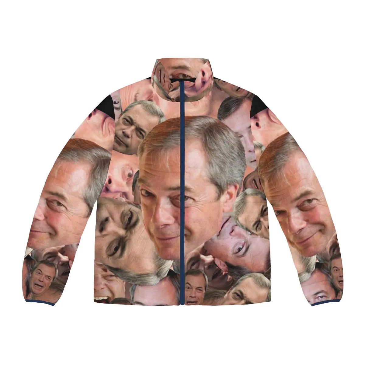 "Can't Barrage the Farage" Novelty Puffer Jacket