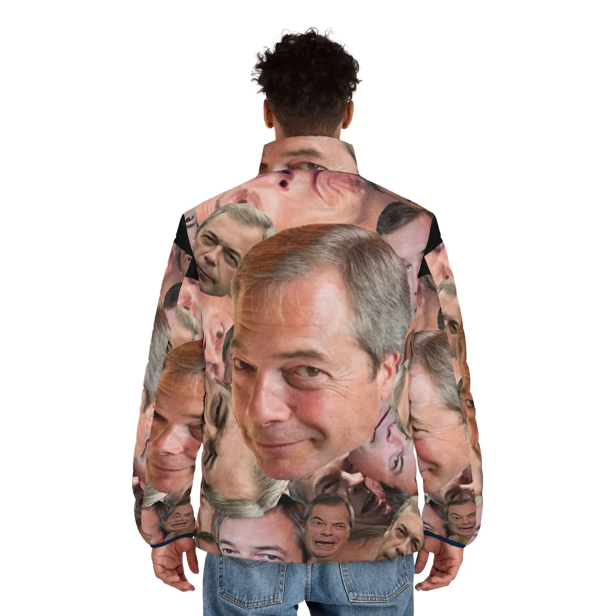 "Can't Barrage the Farage" Novelty Puffer Jacket