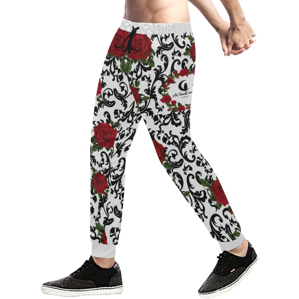 RED ROSES Men's All Over Print Sweatpants