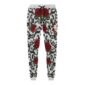 RED ROSES Men's All Over Print Sweatpants