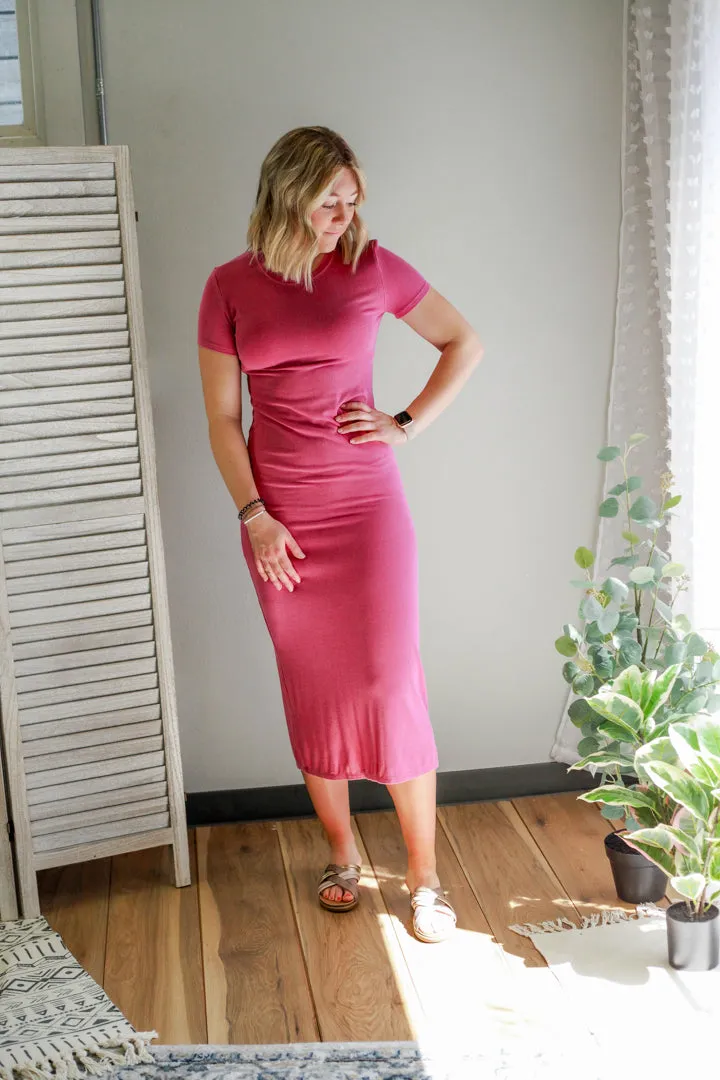 Ribbed Midi Dress