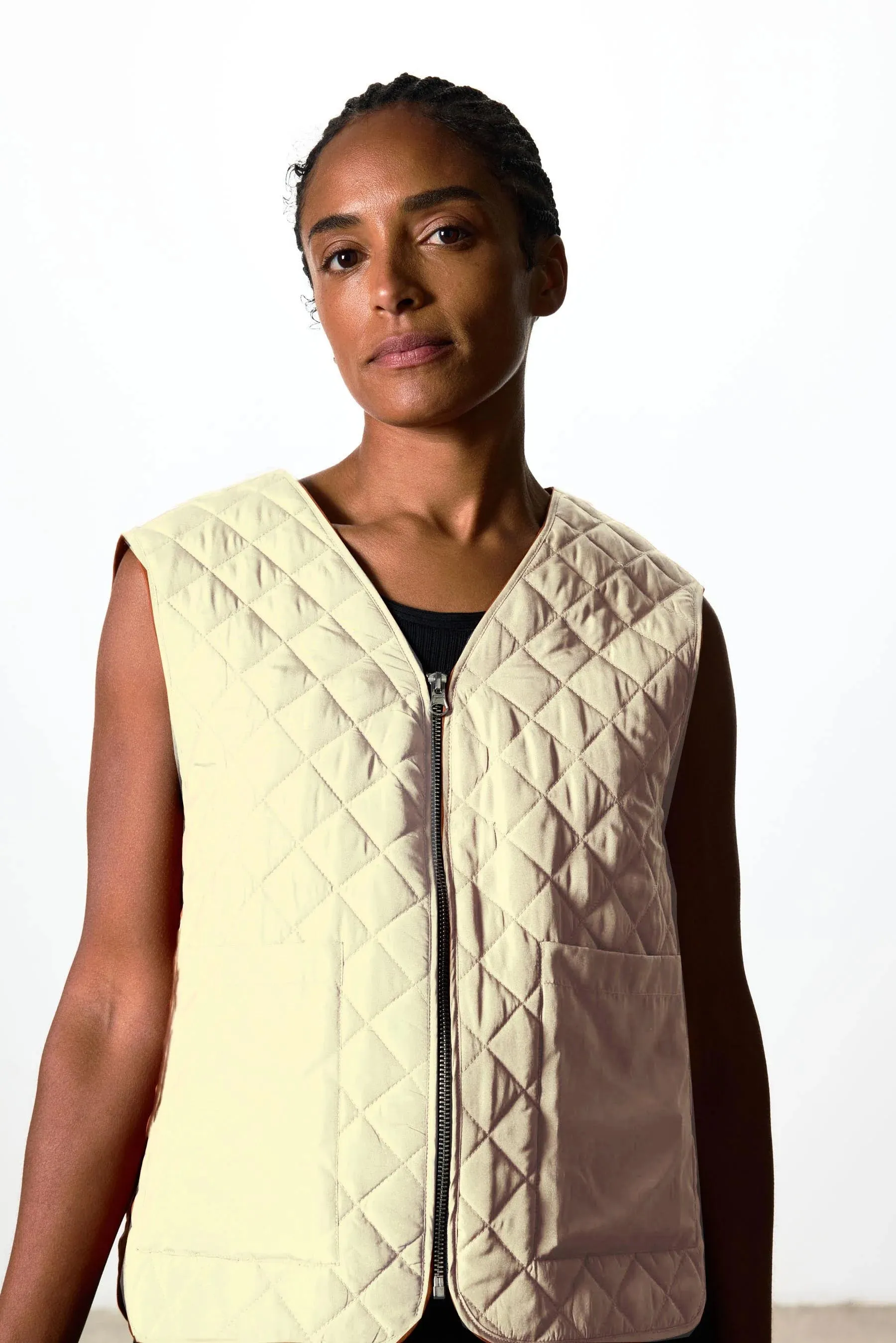 Ricochet Bertoia Vest - Cream