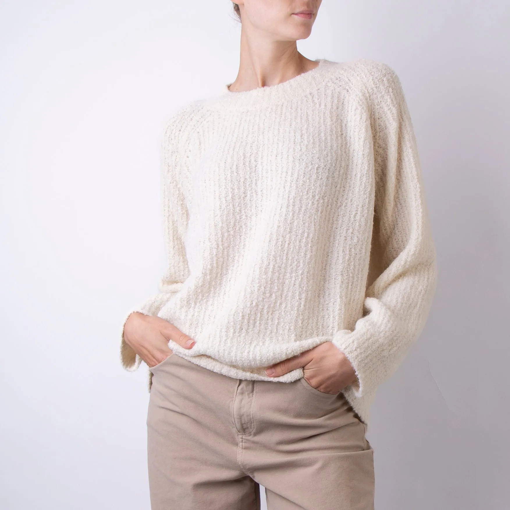 ROBERTO COLLINA SWEATER A18001 02 IVORY