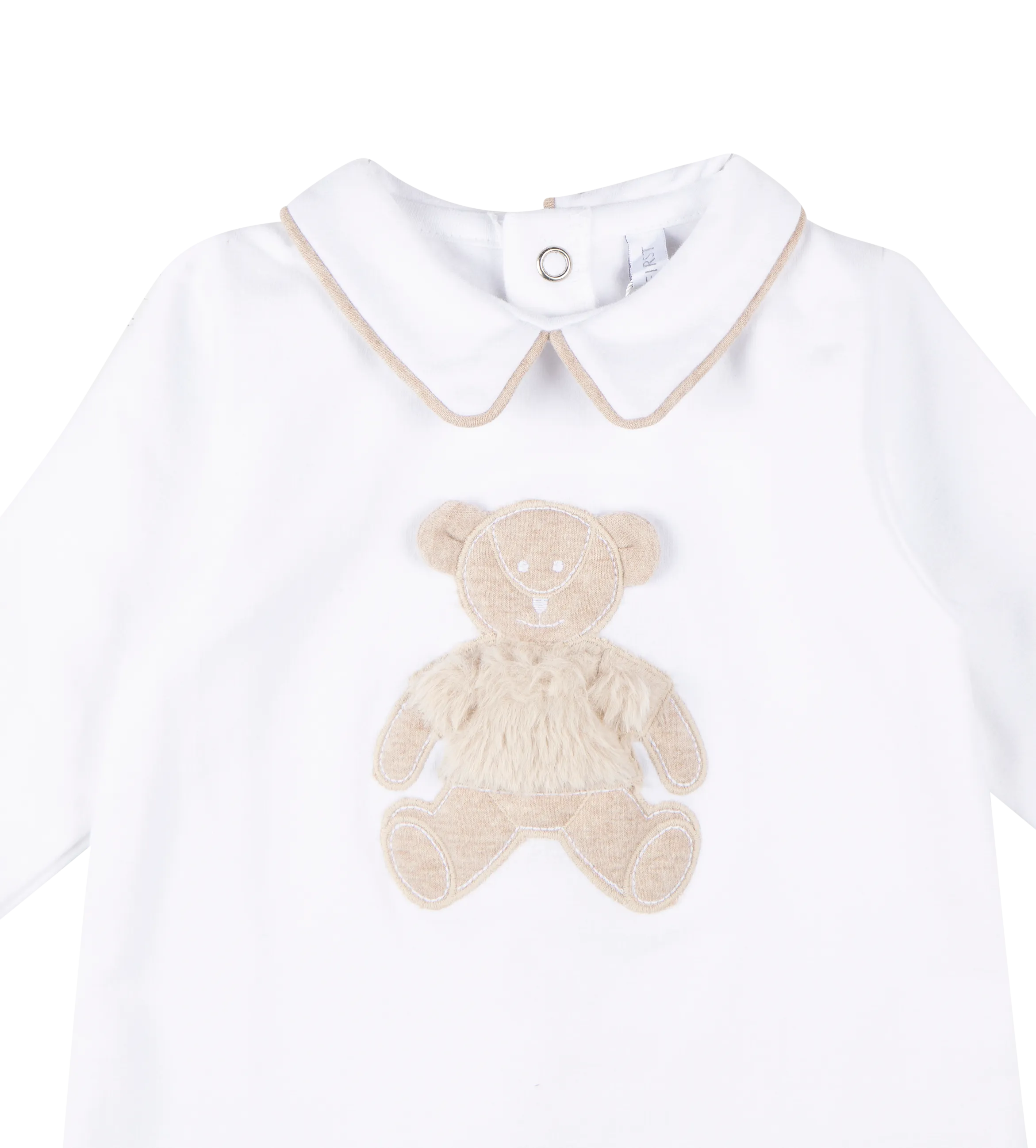 Rompersuit Fur Teddy White/Beige