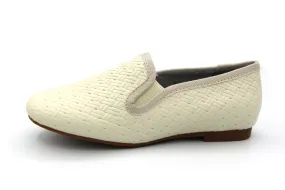 Ruby  Beige Textured Slip On 404