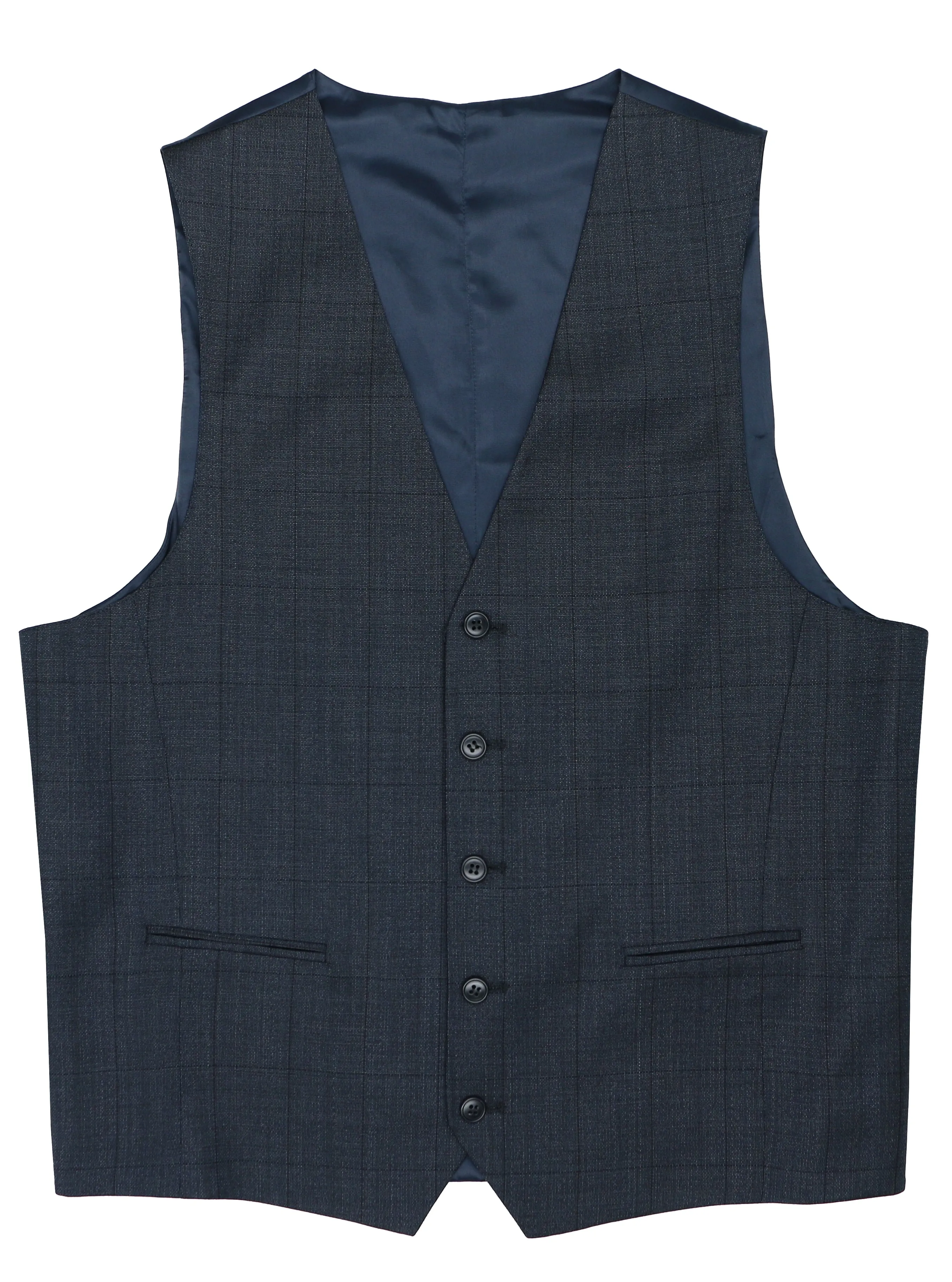 Ryan 107 Blue Wool Waistcoat