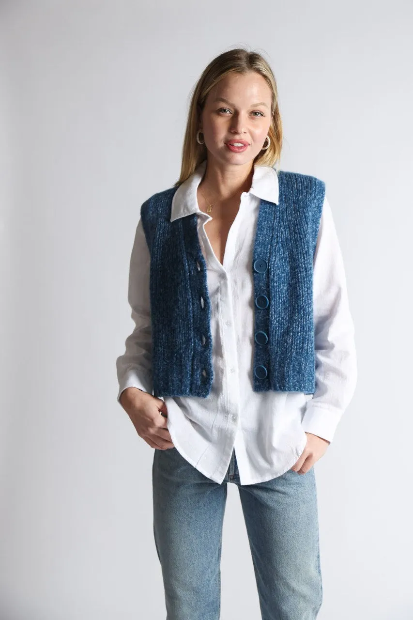 Sale Marled Cashmere Vest