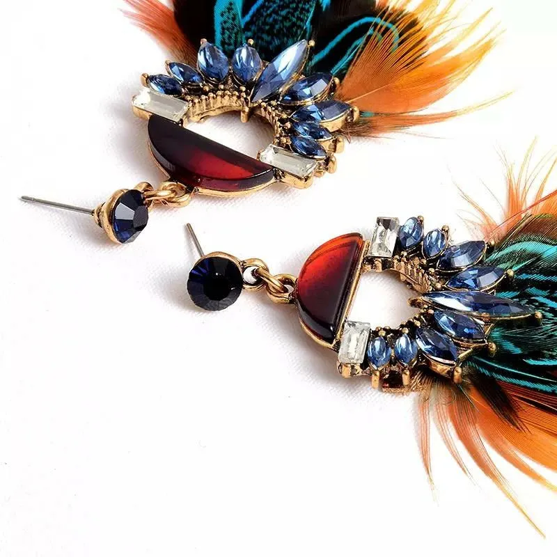 Saxons Feathered Earrings