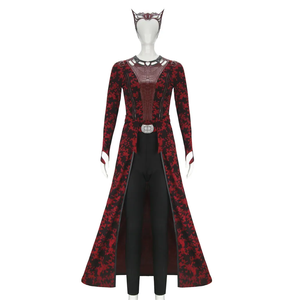 Scarlet Witch Cosplay Costume Doctor Strange Wanda Maximoff (S-XL Ready to Ship)