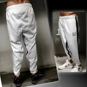 ^SEAN JOHN^ (WHITE) POLYESTER JOGGER SWEATPANTS (XB SIZED)