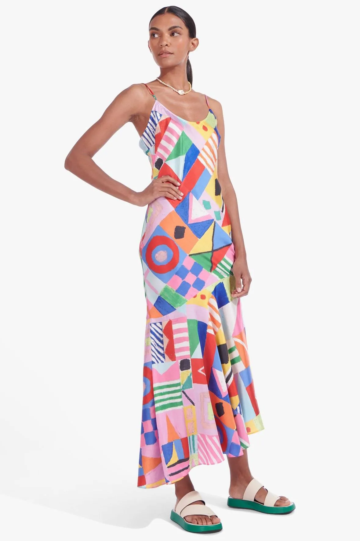 SHORELINE DRESS | FLAG PRINT MULTI