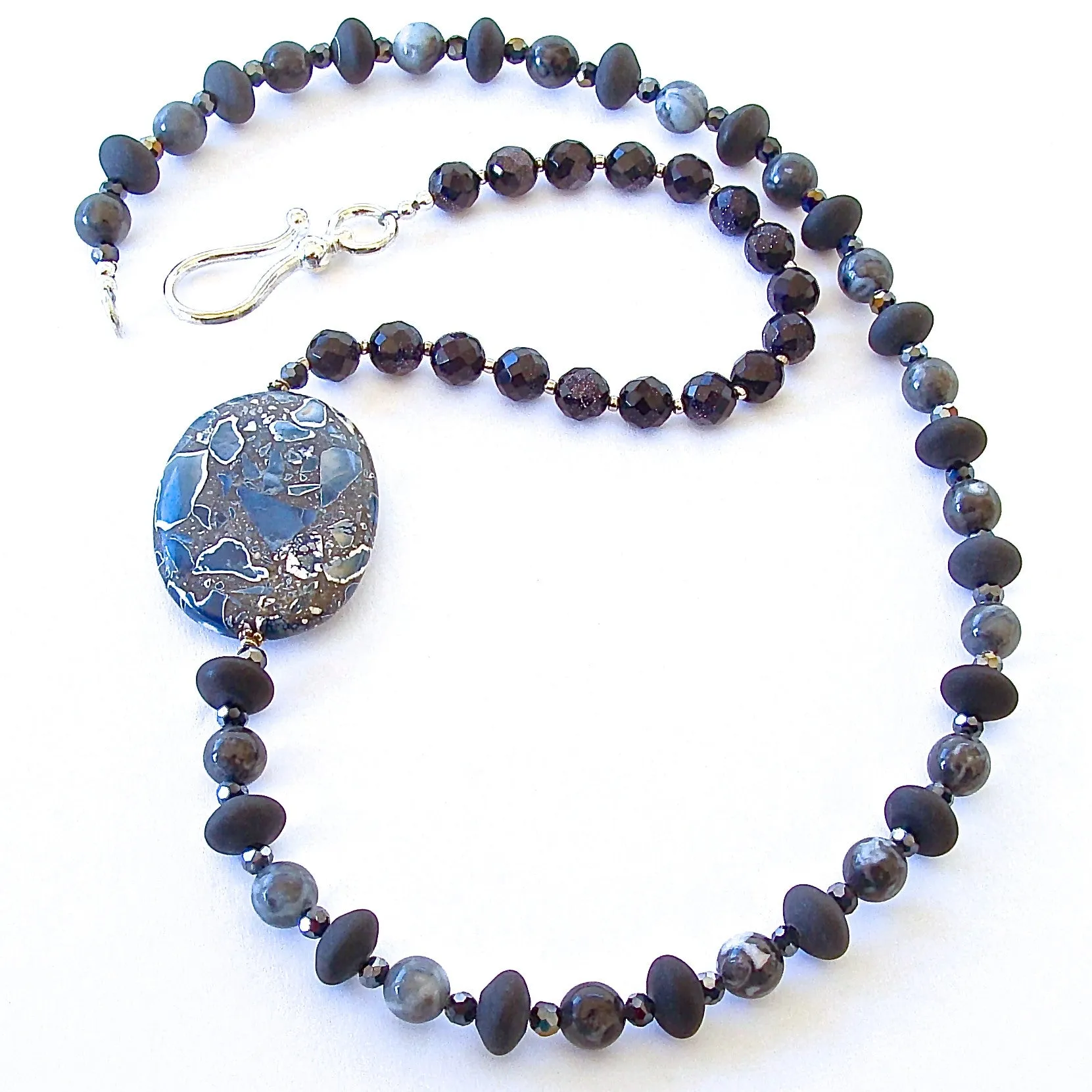 Slate: Blue Stone Necklace