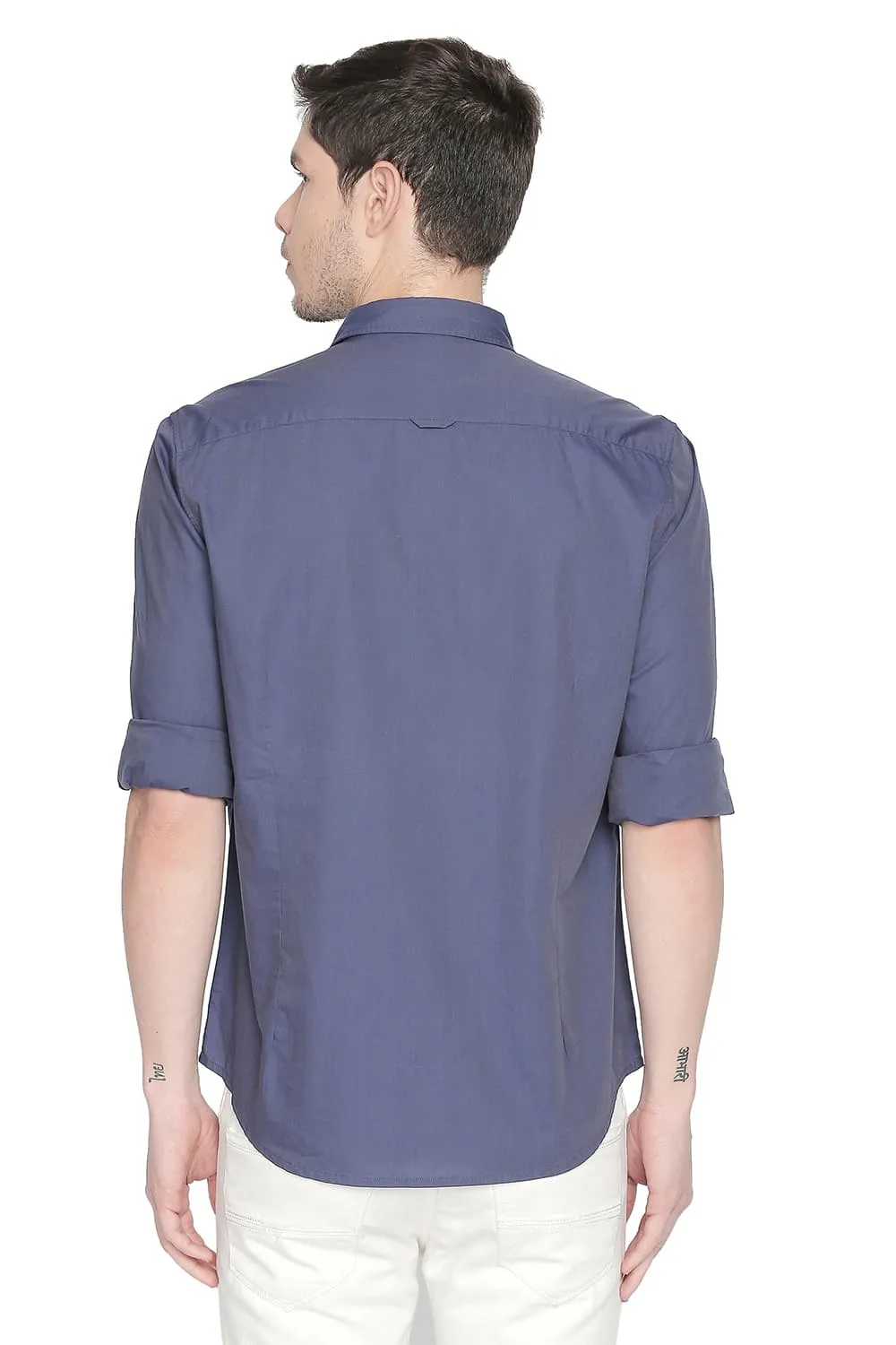 Slim Fit Two Tone Shirt