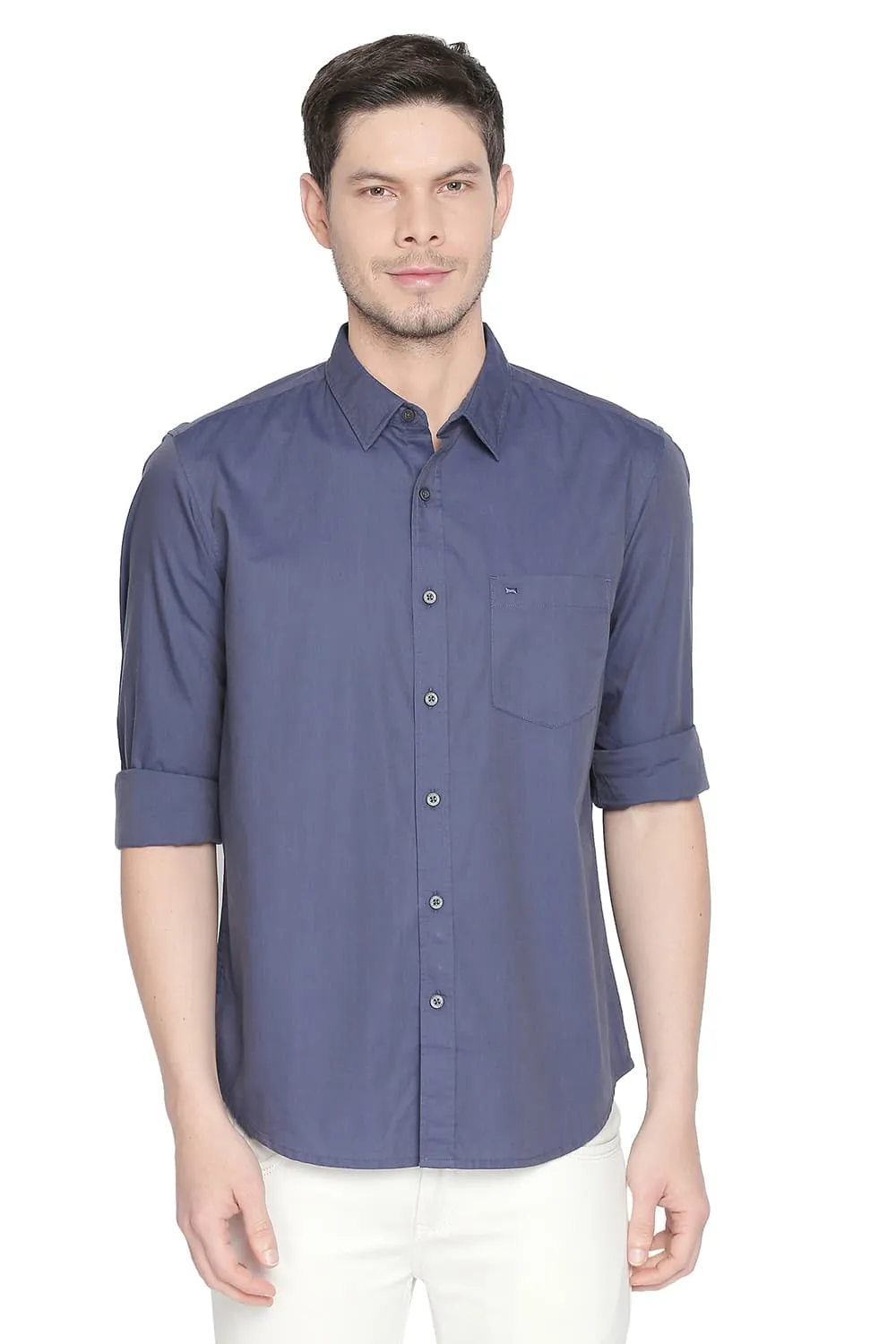 Slim Fit Two Tone Shirt