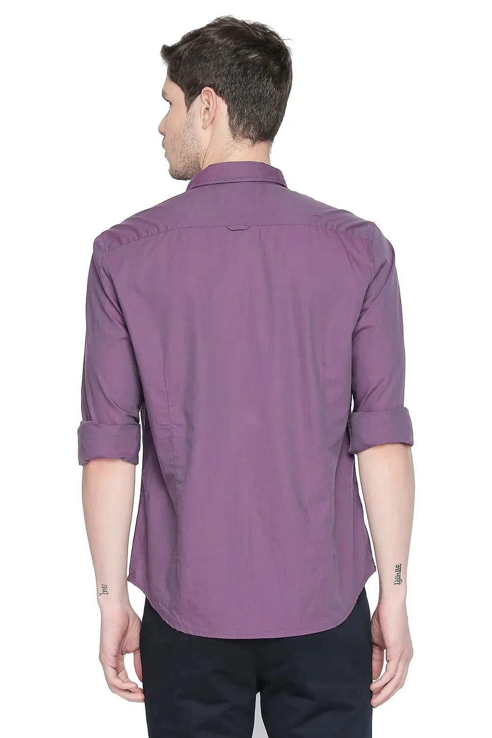 Slim Fit Two Tone Shirt