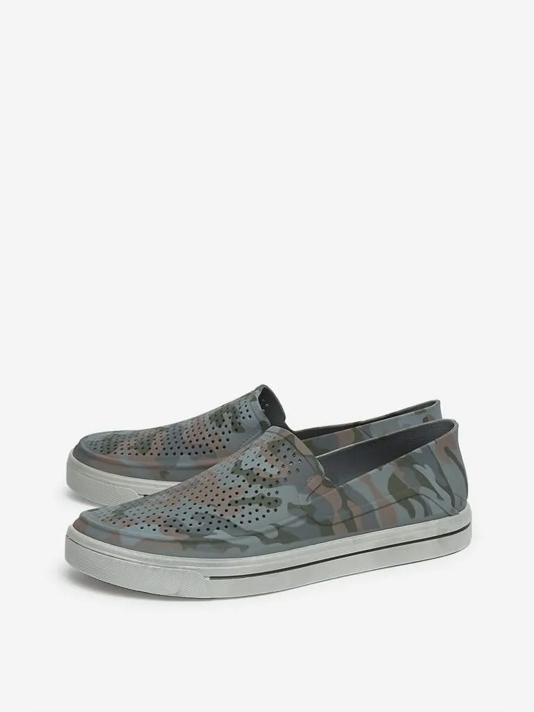 Soleplay Multicoloured Camouflage Print Loafers