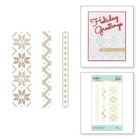 Spellbinders Glimmer Hot Foil Plate - Christmas Sweater Borders*