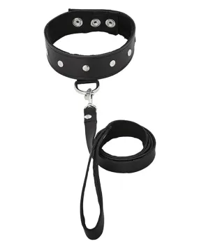 Sportsheets Leather Leash & Collar