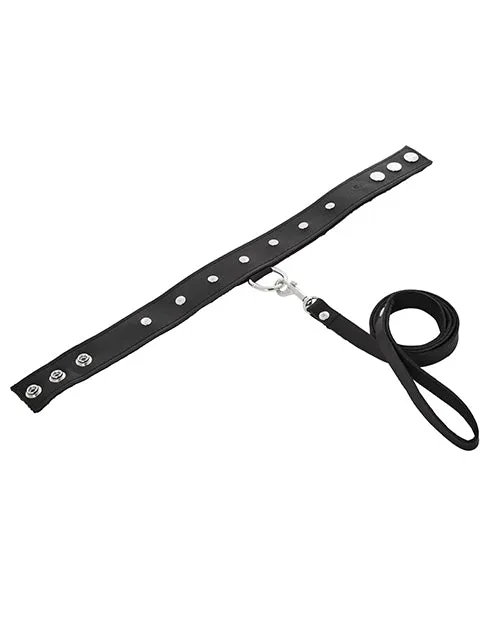 Sportsheets Leather Leash & Collar