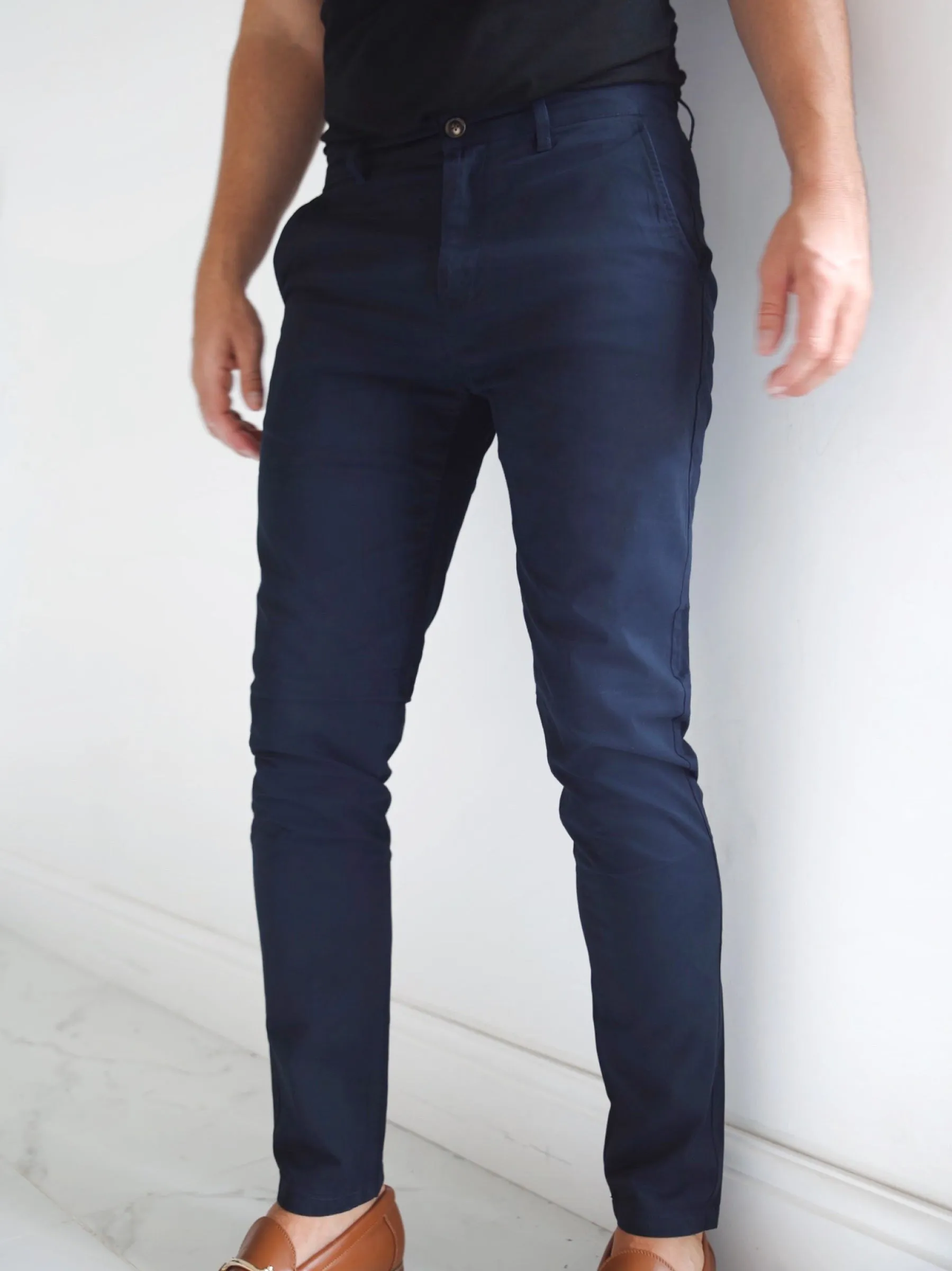 Stretch Chinos - Navy