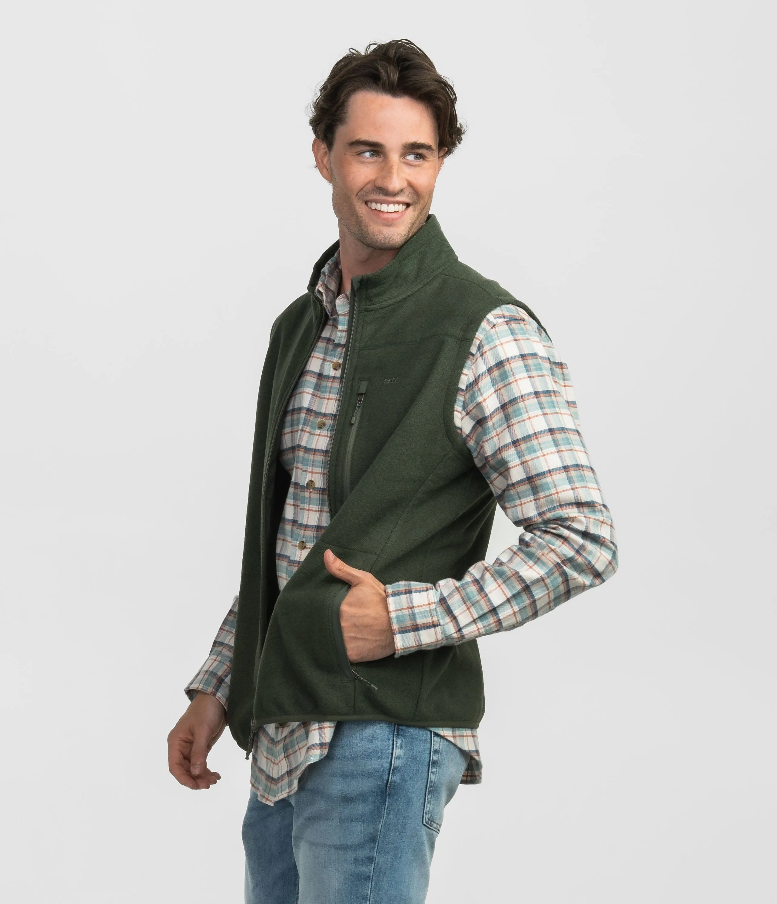 Stretch Twill Vest - Upland Olive