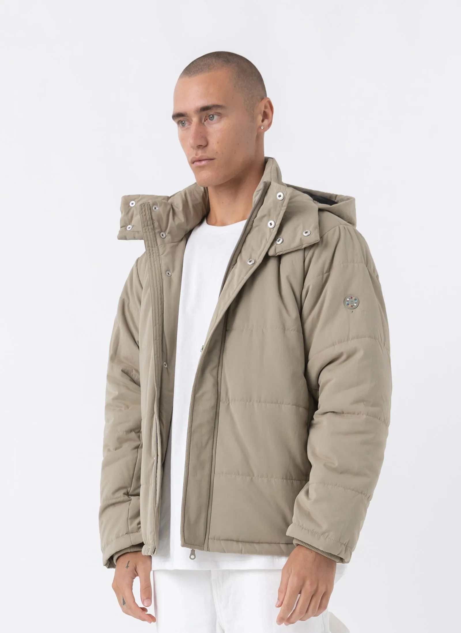 System Puffer Jacket Smoke