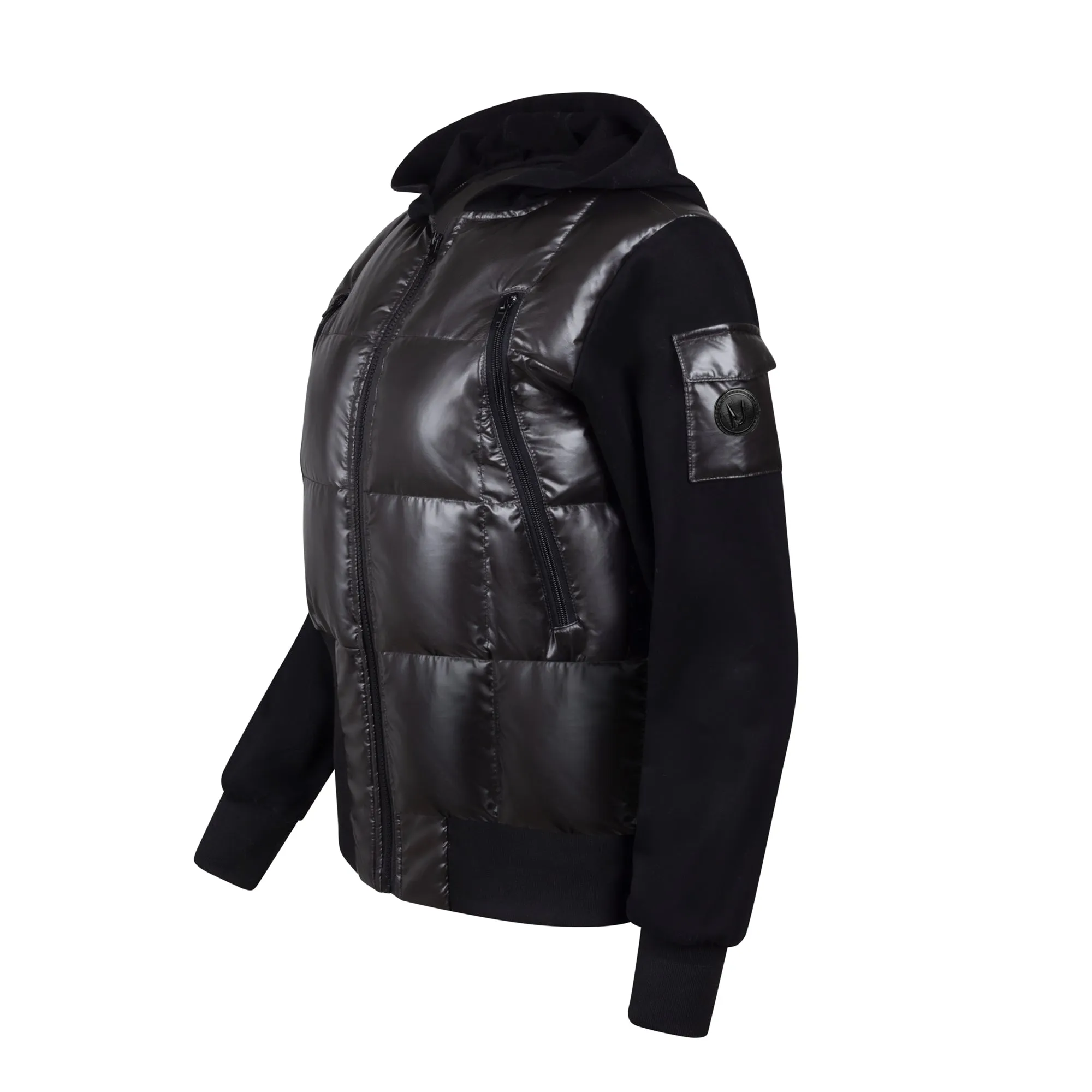 Teen Puffer Jacket - Shiny Black