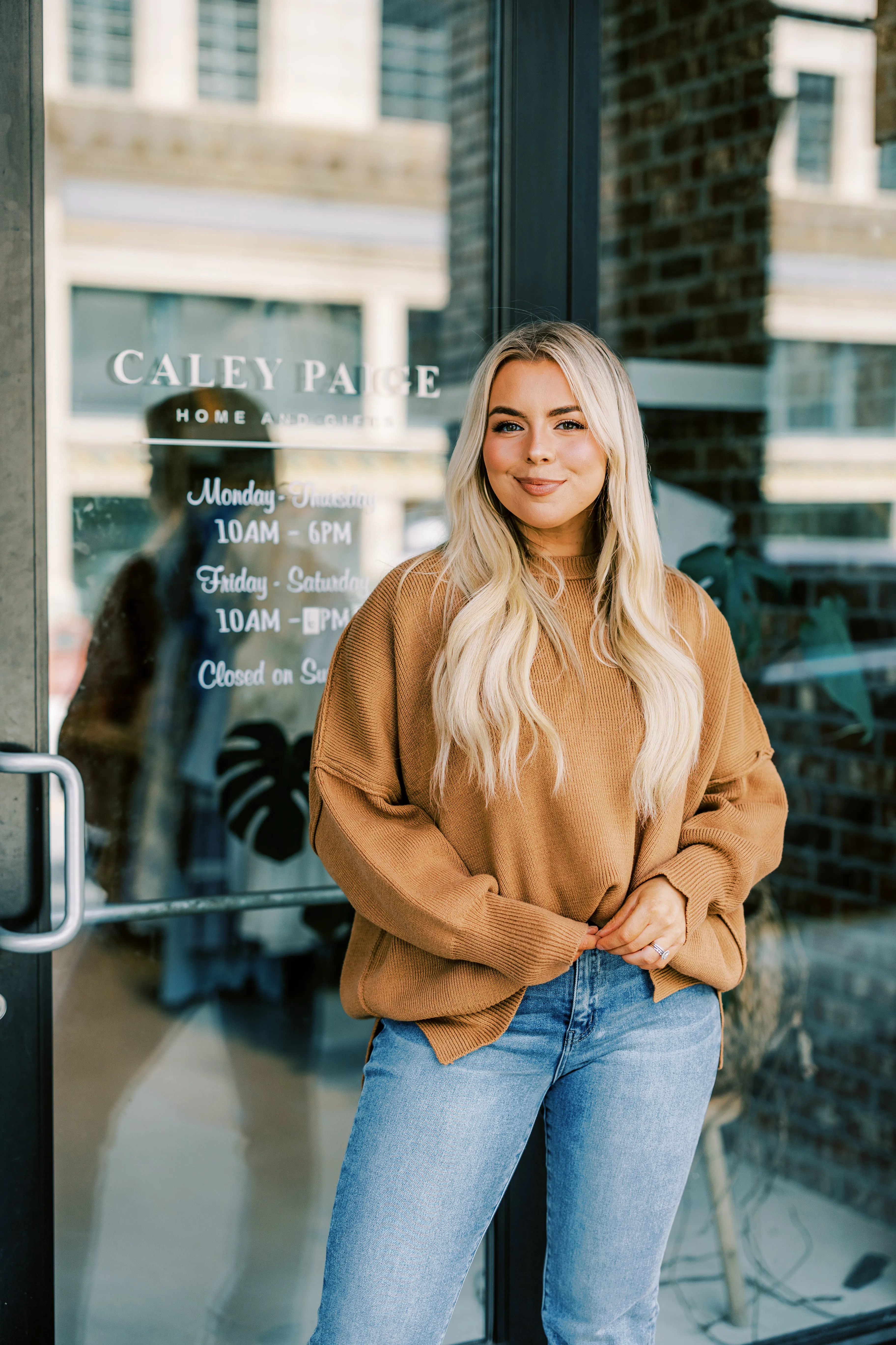 The Allegra Sweater in Camel