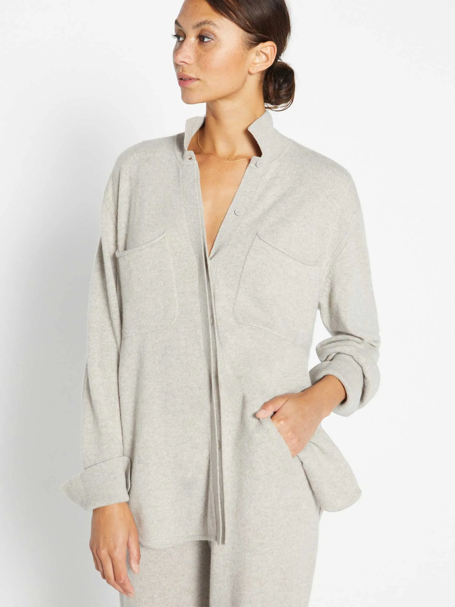 The Andre Luxe Cashmere Shacket