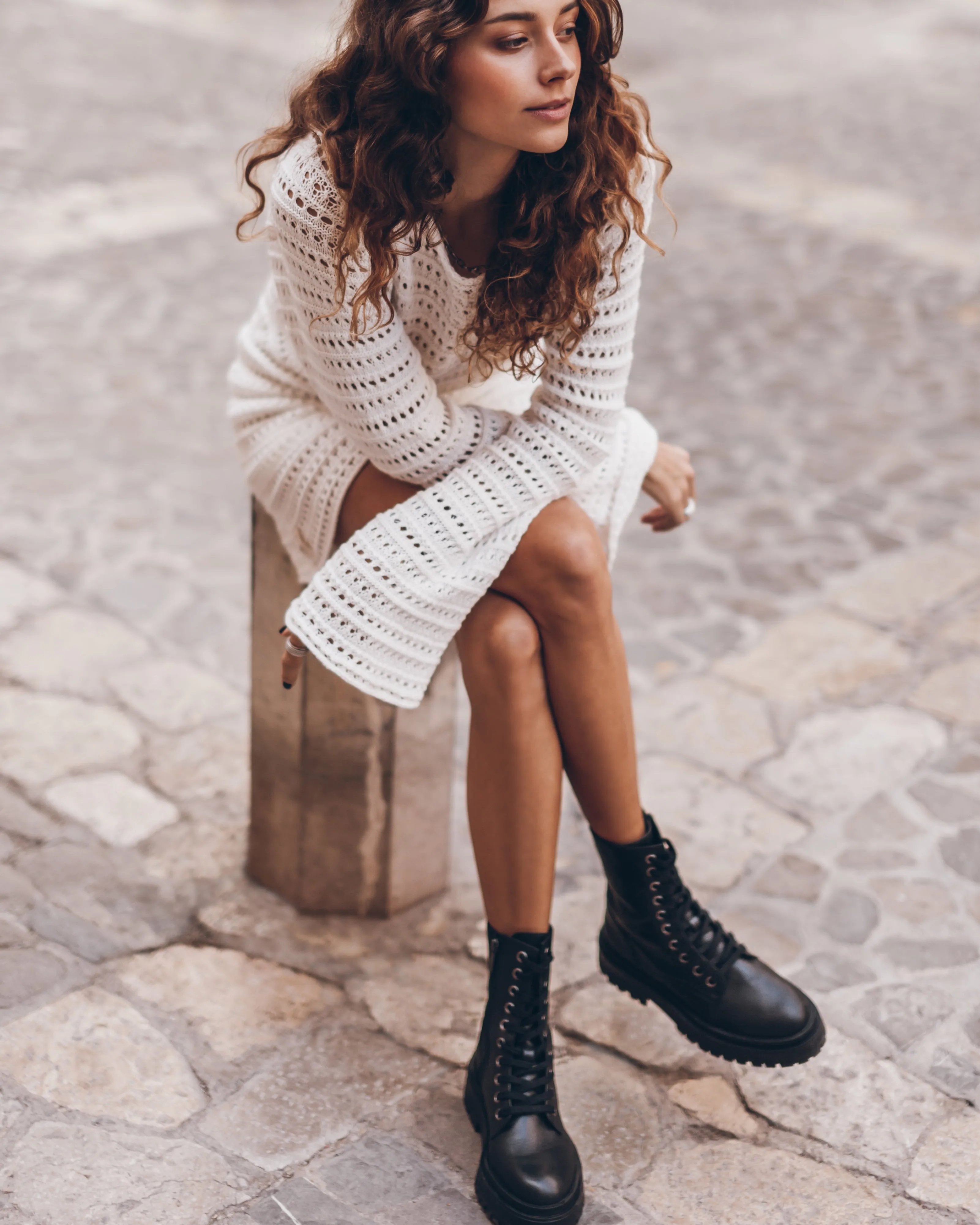 The Light Boho Knit Dress