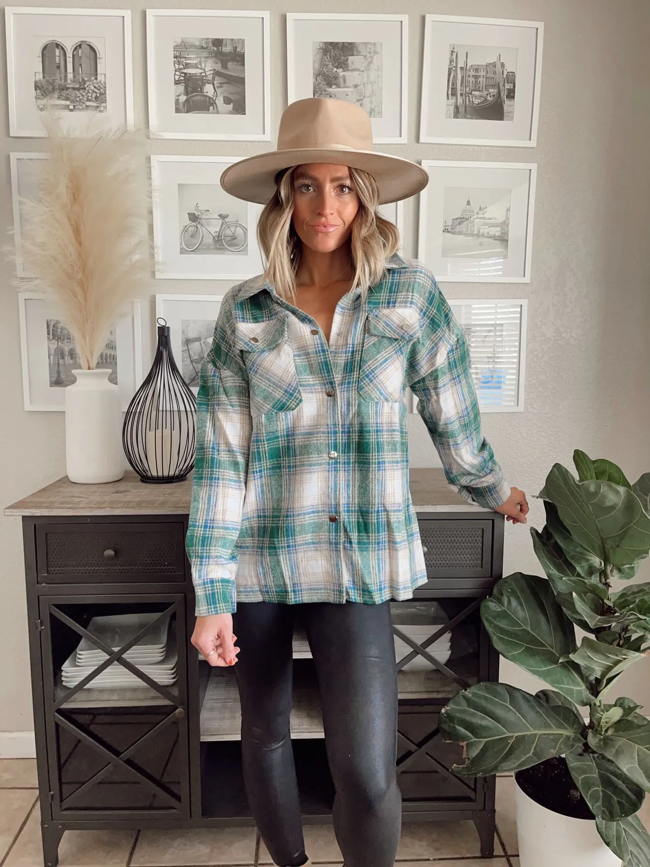 The Madison Plaid Pattern Shacket